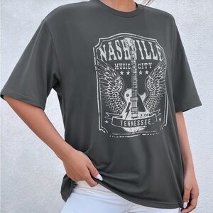 Nashville Music City Gray T-Shirt